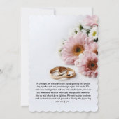 結婚式招待状とスタイルと優雅 招待状 (裏面)