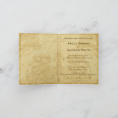 結婚式招待状とツリーユニークオーナメント 招待状 (内部)