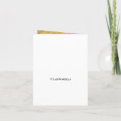 結婚式招待状とツリーユニークオーナメント 招待状 (裏面)