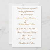 結婚式招待状とピグフォーマルブライダルパーティ 招待状 (裏面)