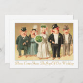 結婚式招待状とピグフォーマルブライダルパーティ 招待状 (正面/裏面)