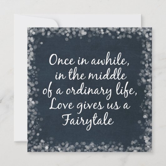 結婚式招待状とラブ引用文 招待状 (正面)