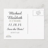 結婚式招待状とラブ引用文 案内ポストカード (裏面)