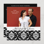 結婚式招待状と婚約フォトダマスク 招待状 (正面/裏面)