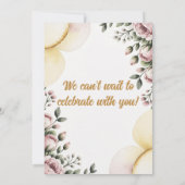 結婚式招待状と愛 招待状 (裏面)