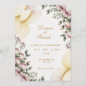 結婚式招待状と愛 招待状 (正面/裏面)