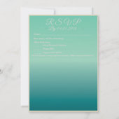 結婚式招待状と新年の紙吹雪テーマ 招待状 (裏面)