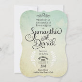 結婚式招待状と詩 招待状 (正面)