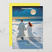 結婚式招待状にペテロの手紙3:8-9が掲載されました 招待状 (正面/裏面)