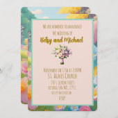 結婚式招待状のお知らせ 招待状 (正面/裏面)