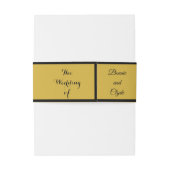 結婚式招待状のためのロマンチックな腹帯ラッピング 招待状ベリーバンド (裏面例)