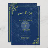 結婚式招待状のテンプレート, 緑の結婚式招待状セット, ユーカリグリーンの招待状セット, DIY結婚 招待状 (正面/裏面)