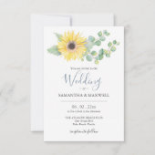 結婚式招待状のバジェット水彩フローラ 招待状 (正面)