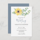 結婚式招待状のバジェット水彩フローラ 招待状 (正面/裏面)