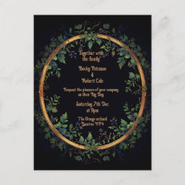 結婚式招待状のパーソナライズ シーズンポストカード