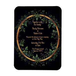 結婚式招待状のパーソナライズ マグネット