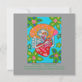 結婚式招待状のマリアッチは骨組にセレナーデを演奏します 招待状 (裏面)