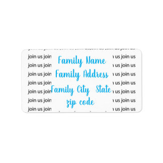 結婚式招待状のリターンラベル ラベル