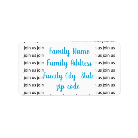 結婚式招待状のリターンラベル ラベル (正面)