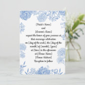 結婚式招待状の前後をカスタマイズ可能 招待状 (スタンド正面)