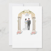 結婚式招待状の前後をカスタマイズ可能 招待状 (裏面)