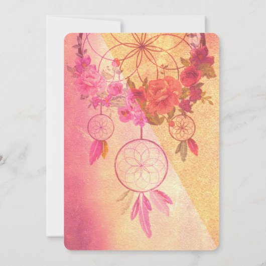 結婚式招待状の夢 招待状 (裏面)