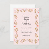 結婚式招待状の宇宙書が十分なf 招待状 (正面/裏面)