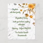 結婚式招待状の発表はがきです 案内ポストカード (正面)