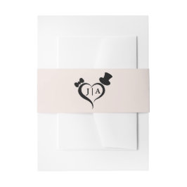 結婚式招待状の腹帯 招待状ベリーバンド