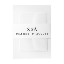 結婚式招待状の腹帯 招待状ベリーバンド