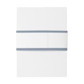 結婚式招待状の覆い|の基本的なボーダー挨りだらけの青 招待状ベリーバンド (裏面例)