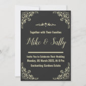 結婚式招待状の語句と招待状オンライン 招待状 (正面)