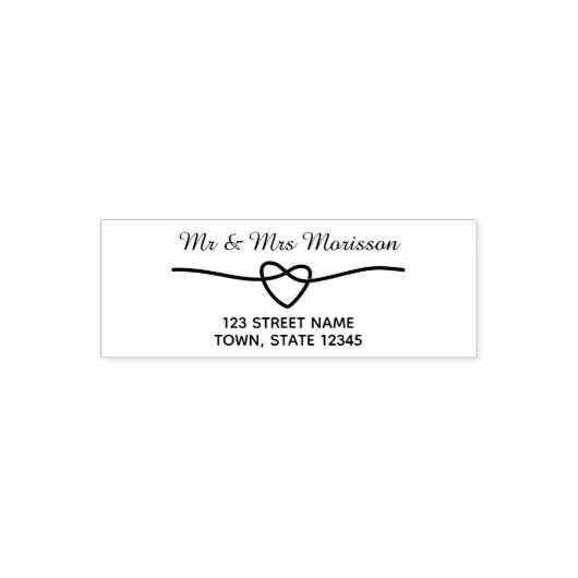 結婚式招待状の返信住所 セルフインキングスタンプ (デザイン)