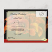 結婚式招待状はがき インビテーションポストカード (裏面)