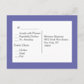 結婚式招待状はがき インビテーションポストカード (裏面)