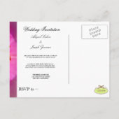 結婚式招待状はがき インビテーションポストカード (裏面)