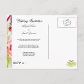 結婚式招待状はがき インビテーションポストカード (裏面)