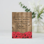 結婚式招待状はがき ポストカード (スタンド正面)