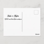 結婚式招待状はがき ポストカード (裏面)