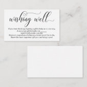 結婚式招待状をよくエレガントな希望 エンクロージャーカード (正面/裏面)