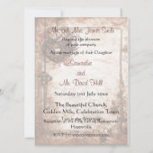 結婚式招待状を締め、調整して下さい 招待状 (裏面)