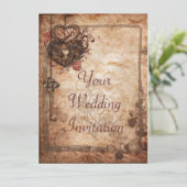 結婚式招待状を締め、調整して下さい 招待状 (スタンド正面)