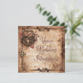 結婚式招待状を締め、調整して下さい 招待状 (スタンド正面)