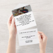 結婚式招待状を1つにまとめる オールインワン招待状 (貼ってはがせる)