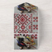 結婚式招待状を1つにまとめる オールインワン招待状 (外側)