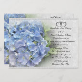 結婚式招待状アジサイ&レース 招待状 (正面/裏面)