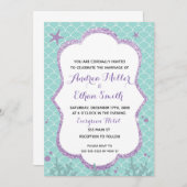 結婚式招待状アンダーザシービーチ 招待状 (正面/裏面)