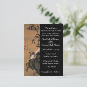 結婚式招待状アーティスト歌川広重 インビテーションポストカード (スタンド正面)