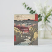 結婚式招待状アーティスト歌川広重 インビテーションポストカード (スタンド正面)