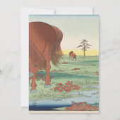 結婚式招待状アーティスト歌川広重 招待状 (裏面)